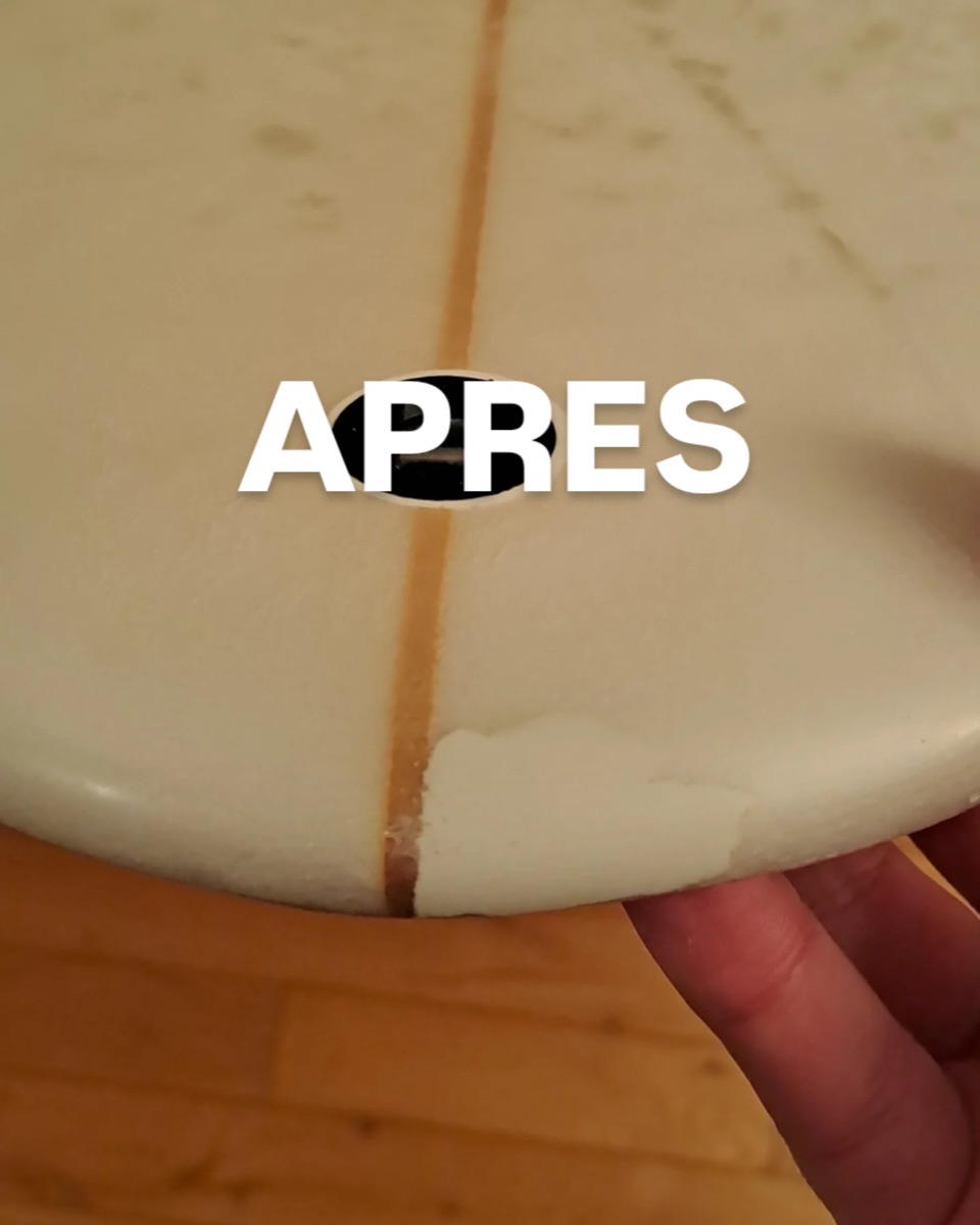 Planche après réparation
